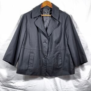 Rafaella Studio Blazer Size 3X Tailored Modern Career Cotton